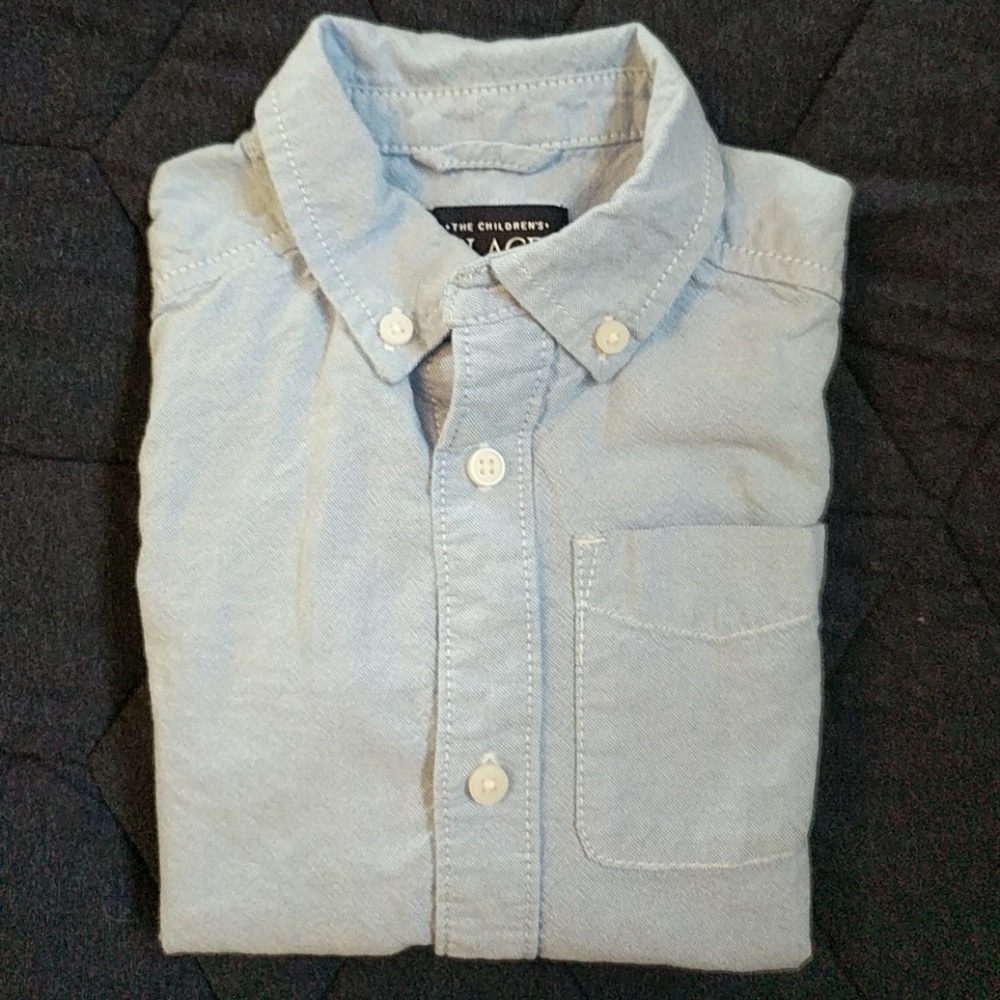 Boy's Blue Oxford Button Down - 4T